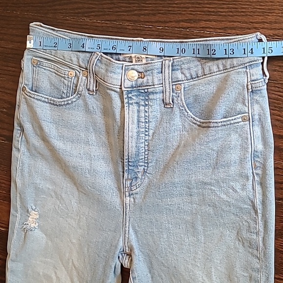 Madewell The Perfect Vintage Jean High-rise Distressed Light Wash Wmns 29 Casual - Picture 7 of 16